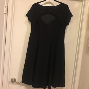 Torrid black dress with peekaboo front